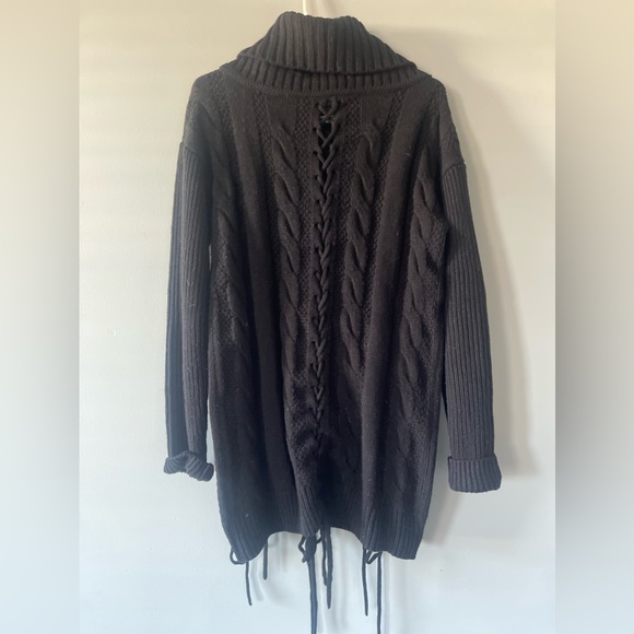 Dora Killstar Black Sweater lace up dress - Picture 5 of 6